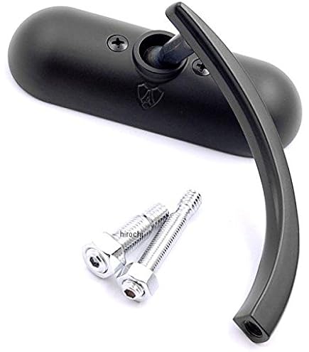 Amazon | アレンネス Arlen Ness ミラー ミニ オーバル 黒 左 0640