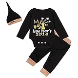 （イーエフイー）EFE　子供服　女の子　男の子　パジャマ　ルームウェア　キッズ　3点セット　上着＋パンツ＋帽子　長袖　秋冬　寝間着　普段着　ベビー　かわいい　おしゃれ ブラック 70
