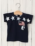 F.O.KIDS エフオーキッズ ベビー インディゴ スター Tシャツ 赤ちゃん 半袖 男の子 女の子 90㎝ ネイビー