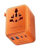 【さらに小型化・PD70W】MOMAX 海外 変換プラグ PD 70W GaN 急速充電 7台同時充電 3*USB-C PD & 2*USB-A QC &2*ACコンセント 2個AC差込口 C/BF/O/Aタイプ マルチ変換プラグ 全世界対応 ヨーロッパ/イギリス/アメリカ/オーストラリア 旅行用 パソコンに対応 universal adapter