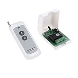 walmeckワイヤレスリモートコントロールスイッチリレー受信機送信機433 MHz RF DC 12 V 2 chユニバーサルリモートスイッチシステム