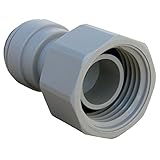 LASCO 19-6193 Female Pipe Thread Adapter Push-In Fitting with 3/8-Inch OD Tube and 1/2-Inch, Plastic