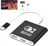 Switch 2用ドック【新登場-Switch 22.0.0システム対応】スイッチ 2 ドック テレビ接続出力 直接にTV出力 ドック多機能 HDMI 4K@60Hz/USB 3.0/PD100W 急速充電 Type-c充電器Switch 2/Switch/Switch OLED/ノートパソコン/タブレット/スマートフォンなどに対応 旅行 パーティ 出張 持ち運び便利 (ブラック＆ホワイト)