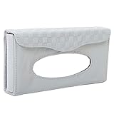 Ruggito 車用 ティッシュケース 本革 レザー ティッシュ ホルダー カバー (グレー)