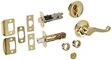 Schlage Dexter 1 – 3 / 8-in to 1 – 3 / 4-in明るい円柱真鍮シングルレバーエントリドア内部ハンドル