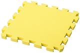 エムール 厚み2cm EVA ジョイントマット 正方形パーツ 1枚 約30cm イエロー 『くらしに馴染むEVAジョイントフロアマット』