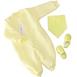【Ani Mam Kids】ベビー ギフト 新生児 お祝い ベビー服 スタイ ファーストシューズ セット 出産祝い (イエロー)
