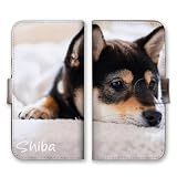 スマホケース iPhone 12 iPhone12Pro アイフォン12 ケース カバー 手帳型 手帳型ケース 柴犬 しば犬 写真 可愛い デザイン02
