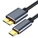 Eono(イオーノ) - USB Type C to USB 3.0 変換ケーブル 高速データ転送 Type C to Micro-B 3.0 ケーブル Type c HDD外付けハードドライブ/Macbook（Pro/Seagate/Chromebook Pixelなど対応 5Gbps転送 (2m, Type C to Micro-B 3.0)