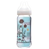 チュチュベビー ママカワ 広口ガラス哺乳びん 240ml