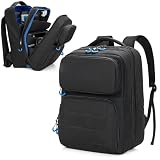 Carrying Backpack Compatible with Steam Deck, Travel Case Bag with Separate Game Cards Holder, Multi-Pockets For Game Headset, Docking Station, Controllers and More (Patent Design)