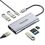 USB C ハブ、QGeeM 7 in 1 USB Type C HDMI 4k ドッキングステーション USB3.0ポート、100w電力供給 、SD/TFカードリーダーなどの7ポート HDMI 変換アダプタ 2018 Mac Air、MacBook Pro 13/15（Thunderbolt 3）、ChromeBookなどに対応 usb-c hub