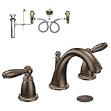 Moen KLBR-D-T6620ORB Brantford Two-Handle High-Arc Lavatory Faucet, Oil Rubbed Bronze [並行輸入品]