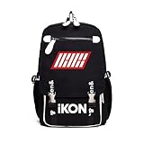 韓流グッズ IKON BOBBY Bobby B.I SHOW TIME ファッション 可愛 バッグ リュックサック (ブラック)