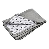 Lodger Dreamer Quilt Baby Blanket (75 x 100 cm, 048 Grey) by Lodger