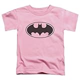 Trevco Batman-Black Bat - Short Sleeve Toddler Tee - Pink, Medium 3T