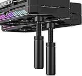 GPUサポート グラフィックボード スタンド ブラケット ビデオカード たるみ防止 ホルダー(ブラックM 49-80mm, 2個)