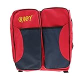 Lovoski 携帯　折り畳み式　赤ちゃん　旅行　保育園　ベビーベッド　ベビーカー　ベビーバシネット　ベビーバッグ　全4色 - 赤