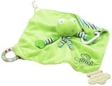 Stephan Baby Ultra Soft Plush Chewbie Activity Toy and Teething Blankie, Fred the Frog, Green by Ste
