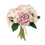 Kesoto 花嫁　ブライドメイド　人工　花束　牡丹　