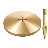 真鍮製基準点鋲 径100mm ×10セット：【測量機器】：255-0137
