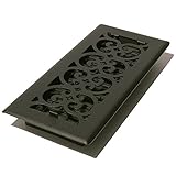 Decor Grates ST412 Scroll Floor Register, Textured Black, 4-Inch by 12-Inch [並行輸入品]