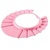 (ミネトメ)Minetom　ハビナース 　シャンプーハット　子供用帽子　大きさが調整可能　シャワー用防水帽　安全　保護　風呂浴室　キッズ子供　男女兼用　（　ピンク　）