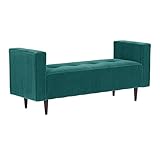 arne ベンチ ソファ 背もたれ無し ベンチチェアー 長椅子 イス 肘付き 腰掛け ダイニング リビング 布張り Baggy DA 2×5 V-1027 ブルーグリーン