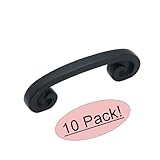 Amerock bp9337-fbフラットブラックキャビネットハードウェアハンドルプル – 3 "穴中心 – 10パック