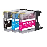 LC12 ブラザーbrother用互換インクカートリッジLC12BKブラック1本 LC12Cシアン1本 LC12Mマゼンタ1本 合計3本 対応機種：MFC-J6710 J5910 J6510 J960 J955 J860 J825 J810 J710 J705 DCP-J940 J925 J840 J740 J725 J540 J525