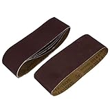 uxcell サンドペーパー サンディングベルト 研磨帯 533mmx75mm 600グリット 研磨剤素材 5個