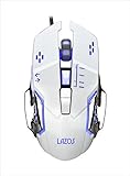 Lazos ゲーミングマウス 光学式 usb有線 L-MSG6-W
