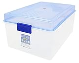 サンコープラスチック 収納ケース ベストボックス 幅42.1×奥28.5×高19.5cm クリアーブルー