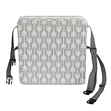 yuchurey 食事 クッション こども 座布団 椅子用 クッション こども 高さ調節 チェアクッション ハイチェア ブースター 厚い かわいいパターン ジッパー付き 取り外し可能 洗える ベビー 幼児 キッズ用 ウォッシャブル (gray)