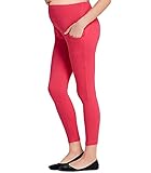 Liang Rouマタニティベリーサポートmini-ribbedストレッチフル長さレギンス US サイズ: M カラー: レッド