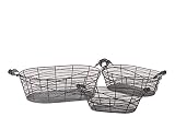 Urban Trends 60104 Decorative Metal Basket Set of Three by Urban Trends