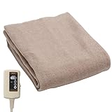 広電(KODEN) 電気毛布 敷き 140×80cm ベージュ 洗える スライド温度調節 ダニ退治 VWS551H-CK