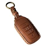 [ZANEKO] アルファード30系キーケース適合トヨタ ヴェルファイア 30系 後期 前期 キーカバー本革 スマートキーケース (ブラウン)