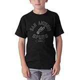 NBA San Antonio Spurs Scrum Basic Tee、ジェットブラック M ブラック