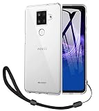 AQUOS Sense4 Plus ケース【ZXZone】sense 4 plus カバー ソフト クリア ストラップホール付 耐衝撃 薄型 軽量 透明 TPU 保護ケース（クリア）