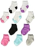 Fruit of the Loom Baby Girls' Ankle 10 Pack Sock Assorted 1.5-4 [並行輸入品]