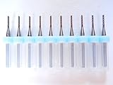 10pcs 超硬 エンドミル (1.4mm)