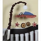 GEENNY Musical Mobile For Boutique Horse Cowboy 13 PCS Crib Bedding Set by GEENNY [並行輸入品]