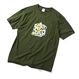 [ジムマスター] tシャツ 半袖 スマイル 大きい メンズ 5.6oz プリントTee G174748 G174749 G151747 G151746 ビッグ Tee G121754 tシャツ 春 夏 春夏 大阪 (XLサイズ, G-LOGOオリーブ(151744-46))