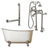 Cambridge配管swed54 – 398463-pkg-bn-nh 54 " x 30 "鋳鉄スウェーデンSlipper Tub with NO蛇口Drillings & Complete Fr