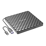 WAYetTO DVDドライブ 外付け CDプレーヤー cdドライブ Mac Windows11対応 書き込み タイプc USB3.0 Type-C usb 外付けDVDドライブ パソコン ポータブルドライブ 読取り DVD-RW CD-RW