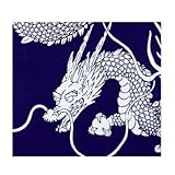 職人道楽 職人手拭い 龍 紺
