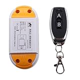 Fenteer 85-250V 　1ウェイ　ライト　ランプ　ワイヤレス　リモコン　リレー　スイッチ　300m GK03A 　インストール簡単