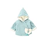 Pojour ベビー服 子供服 0-3歳女の子コート 冬 防寒 かわいい無地ジャケット 厚手コート　おしゃれフード付きコート 暖かい 綿 ベビールームウェア 普段着 カジュアル 旅行 記念日 プレゼン