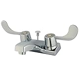 Kingston Brass KB191 Two Handle 4 in. Centerset Lavatory Faucet with Retail Pop-up